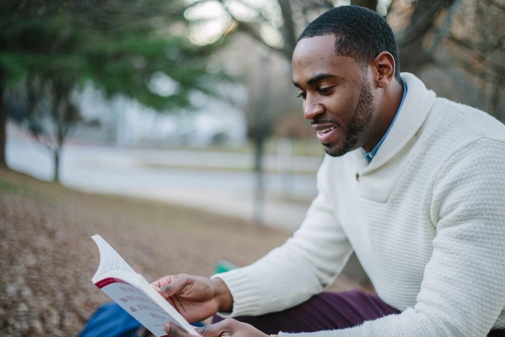 Student reading