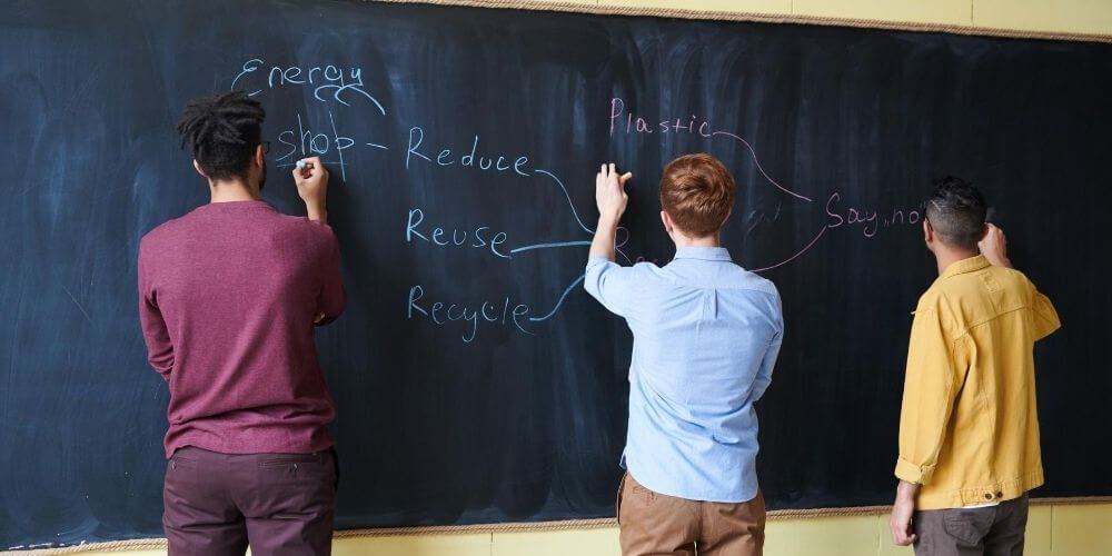 Students participate in class