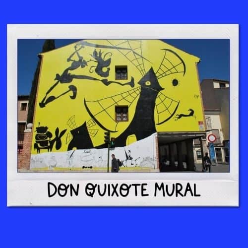 Don Quixote mural in Alcala de Henares